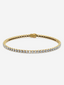 Back view of The Tennis Bracelet, displaying the intricate 18k gold links and precise craftsmanship behind the diamond settings.