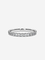 Infinité ring in white gold with a 1.9-carat total diamond weight, featuring a continuous line of pavé diamonds.